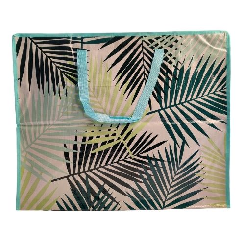 Jumbo Zipped Tropical Print Laundry Bag Storage Accessories FabFinds   
