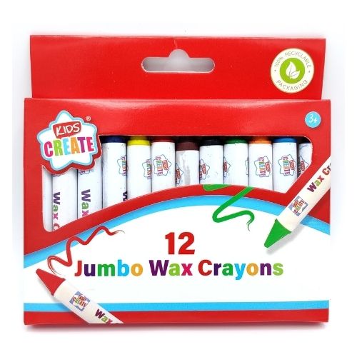 Jumbo Wax Crayons 12 Pk Kids Stationery Design Group   