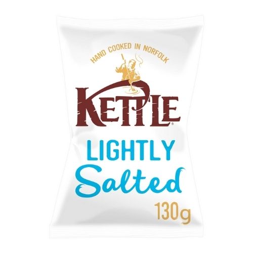 Kettle Chips Lightly Salted Crisps 130g Crisps, Snacks & Popcorn Kettle Chips   