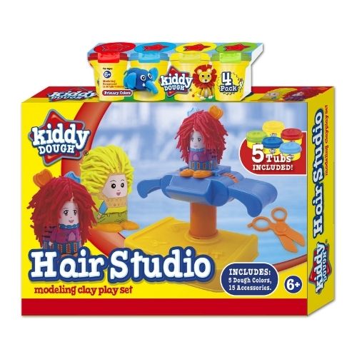 Kiddy Dough Hair Studio Modelling Clay Play Set FabFinds