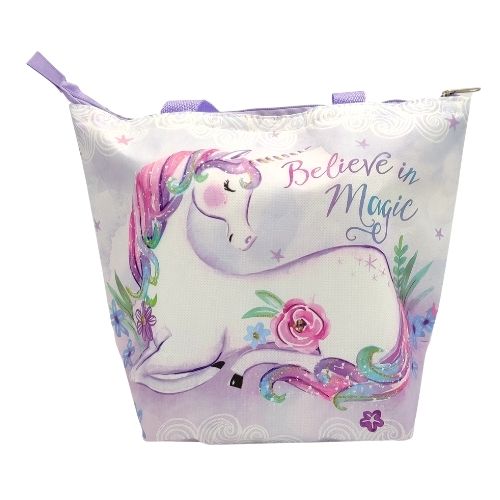 Insulated Reusable Lunch Bag Assorted Designs Kids Lunch Bags & Boxes FabFinds Unicorn  