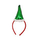 Kids Sequin Santa Hat Headband Assorted Colours Christmas Decorations FabFinds Green  