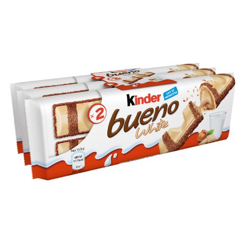 Kinder Bueno White Chocolate 6 Bars (3x2) Chocolate Kinder Bueno   