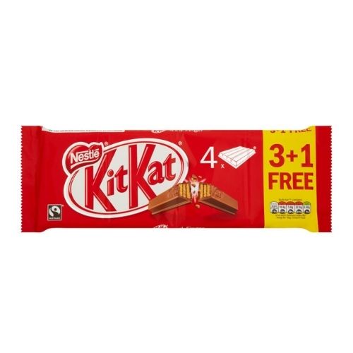 Kit Kat Fingers Chocolate 3+1 Free Pack Chocolate Nestle   
