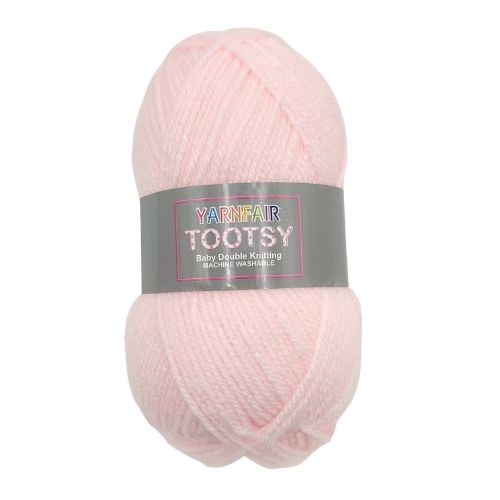Yarnfair Tootsy Baby Double Knitting Yarn 50g - Assorted Colours Knitting Yarn & Wool Yarn Fair Pink  