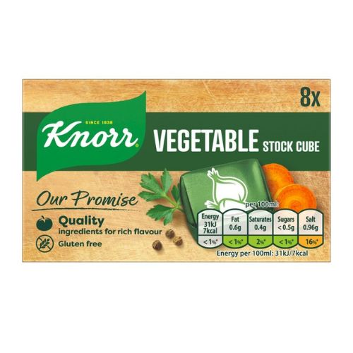 Knorr Vegetable Stock Cube 8 Pack 80g Cooking Ingredients Knorr   