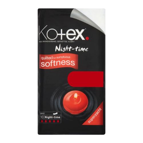 Kotex Maxi Night Time Sanitary Towels 10 Pack Feminine Care Kotex   