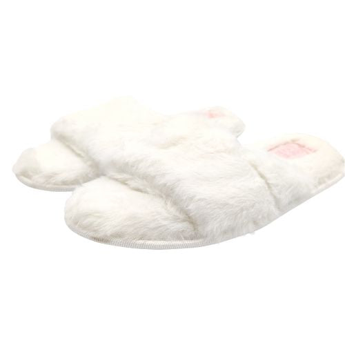 Love To Laze Ladies Faux Fur Sliders Assorted Colours Slippers Love to Laze   