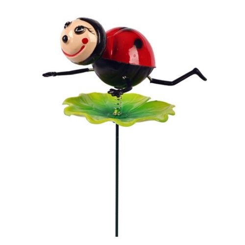 Novelty Wobbling Ladybird Garden Stake