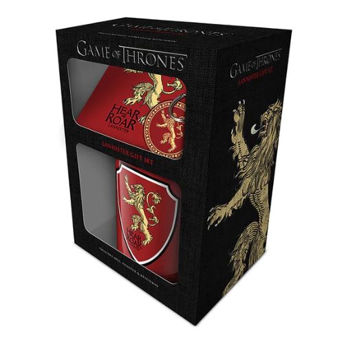 Game Of Thrones Lannister Mug Coaster & Keychain Gift Set Mugs Pyramid international   
