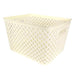 Pastel Woven Storage Basket - Assorted Colours Storage Baskets Home Collection Large Cream 