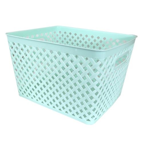 Pastel Woven Storage Basket - Assorted Colours Storage Baskets Home Collection Large Mint 