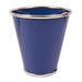 Decorative Large Tin Colourful Plant Pot 17cm Plant Pots & Planters FabFinds Navy  