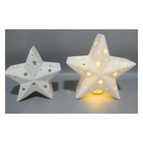 LED Ceramic Star Christmas Decoration Christmas Indoor & Outdoor Lighting FabFinds   