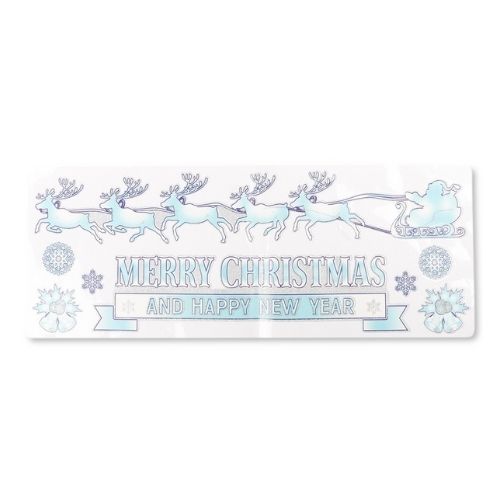 Christmas Long Glitter Stickers Assorted Designs Christmas Decorations FabFinds Merry Christmas and a Happy New Year  