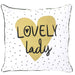 Lovely Lady Quote Cushion Cushions FabFinds   