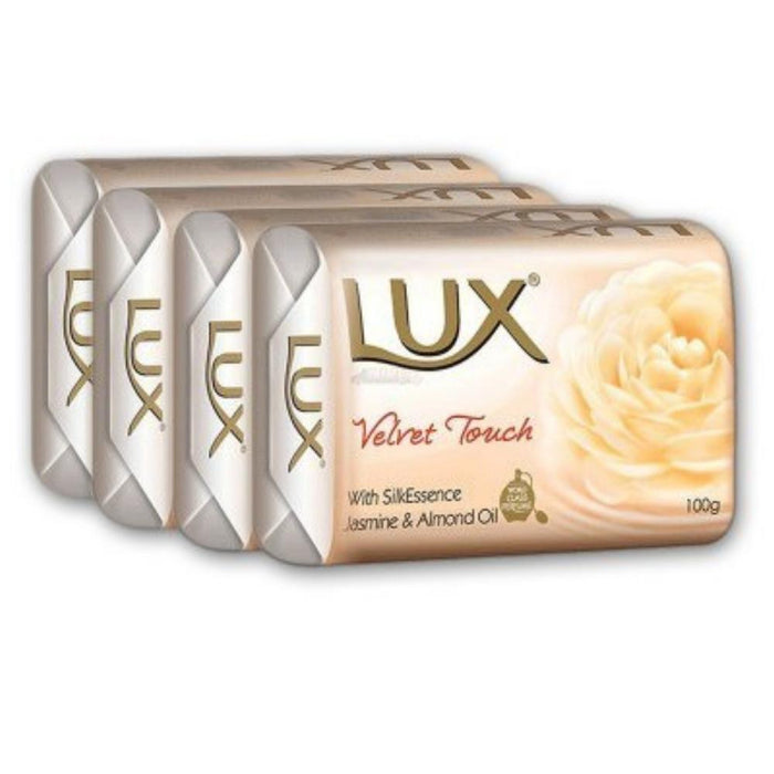 Lux Velvet Touch Soap Bar Jasmine and Almond Oil 4x100g Soaps Lux   