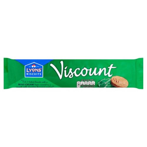 Lyons Biscuits Viscount Mint Cream 7 Pk 98g Biscuits & Cereal Bars Lyons   