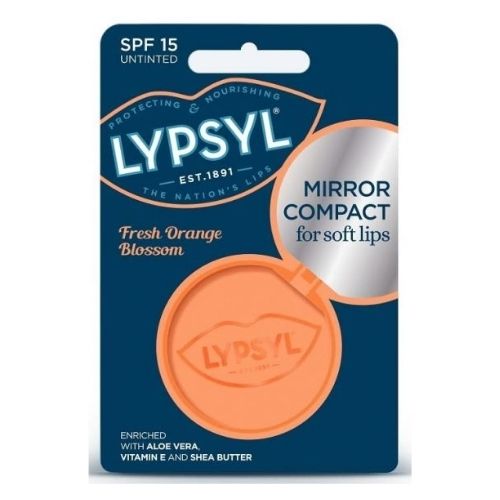 Lypsyl Lip Balm With Compact Mirror Assorted Scents SPF 15 Lip Balm lypsyl Fresh Orange Blossom  