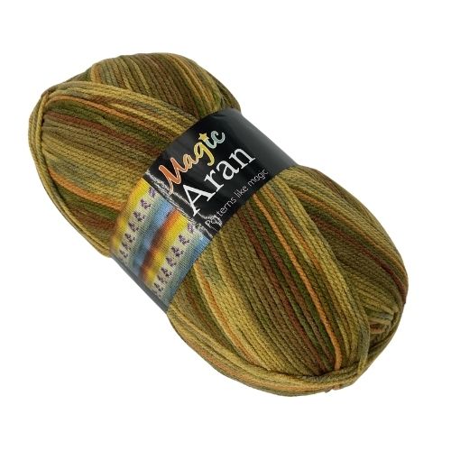 Magic Aran Knitting Yarn Brown 250g Knitting Yarn & Wool FabFinds   