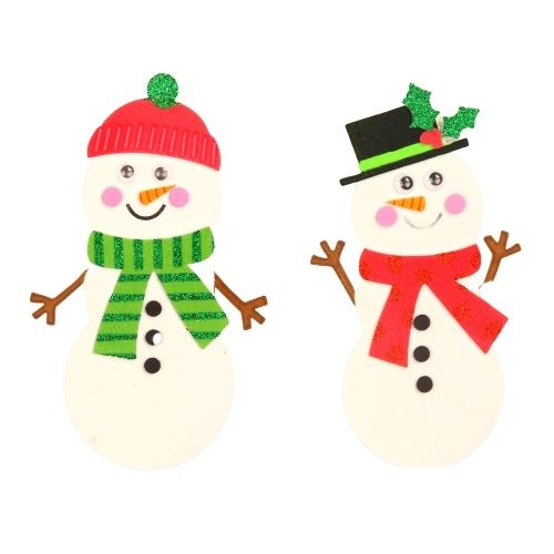 Make Your Own Snowmen Activity Kit 138 Pieces Christmas Festive Decorations FabFinds   