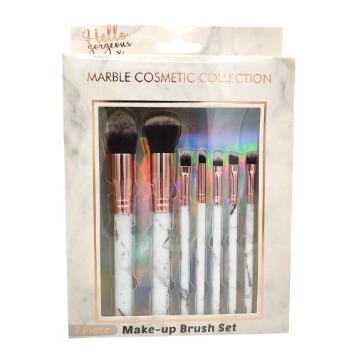 Marble Cosmetic 7 Piece Makeup Brush Collection Make-up Brushes & Applicators FabFinds   