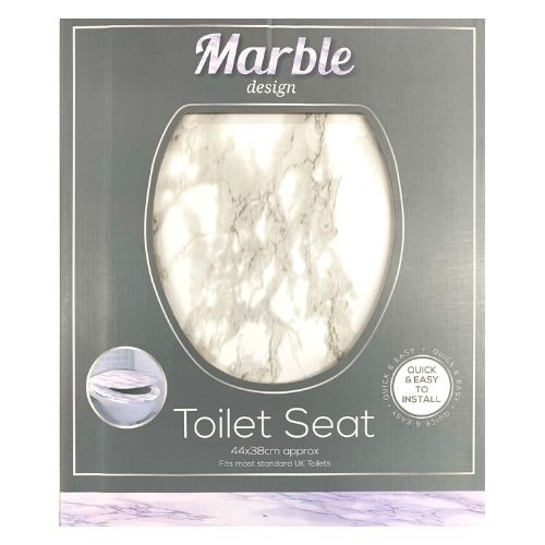 Marble Toilet Seat 44 x 38cm Bathroom Accessories FabFinds   