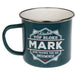 Enamel Personalised Coffee Mug Mark Mugs FabFinds   