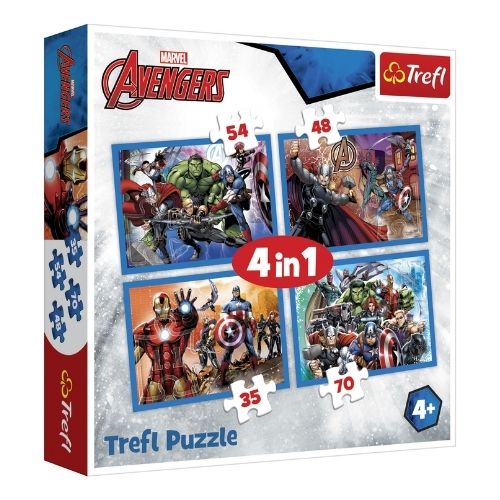 Marvel Avengers Puzzle And Colouring Set 4-In-1 Jigsaw Puzzles Marvel   