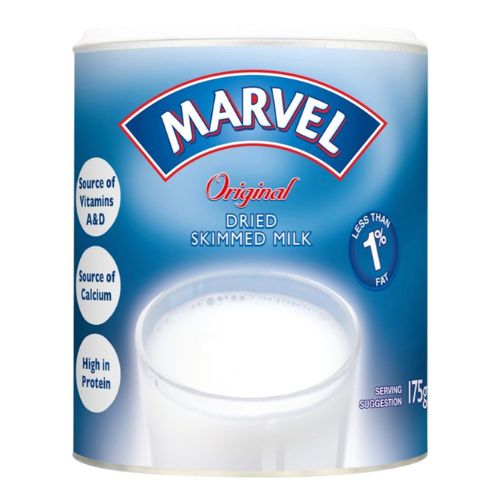 Marvel Original Dried Skimmed Milk Powder 175g Tea & Coffee premier foods   