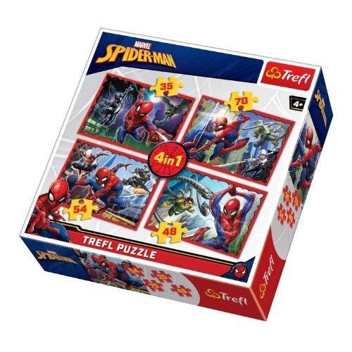 Trefl Marvel Spider-Man 4in1 Puzzles Games & Puzzles Trefl   