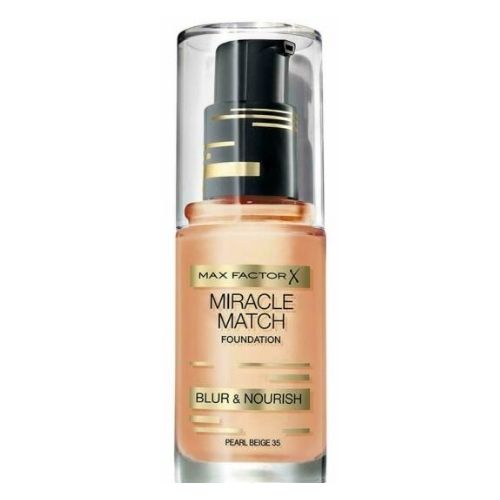 Max Factor Miracle Match Foundation 35 Pearl Beige 30ml Foundation max factor   