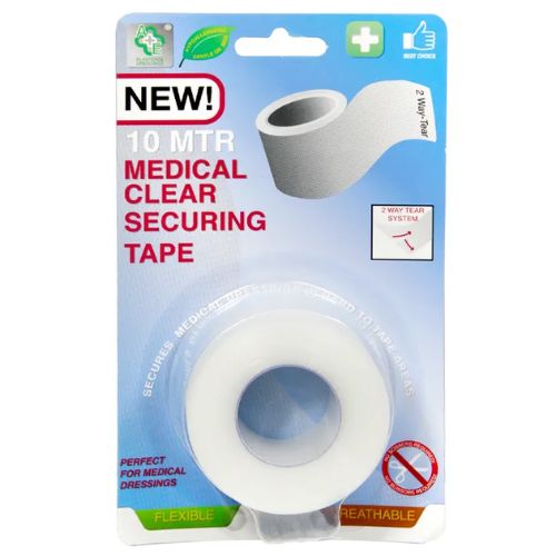 A&E Medical Clear Securing Tape 10 Metre First Aid advena   