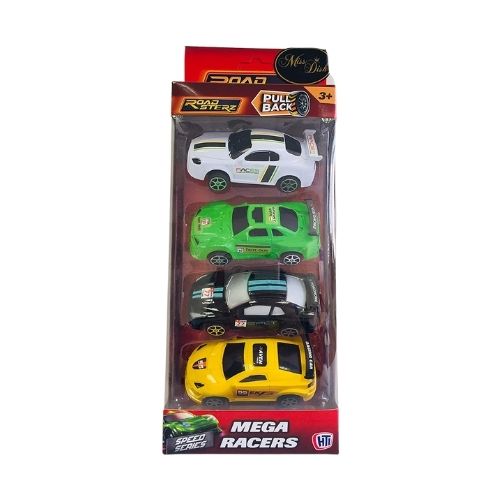 Roadsterz Speed Series Mega Racers 4 Car Set Toys HTI Toys   