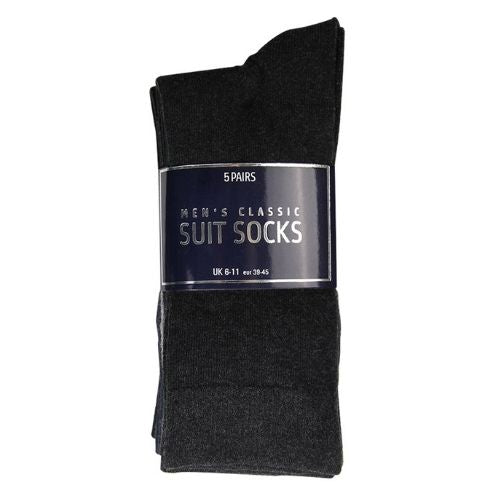 Men's Classic Suit Socks 5 Pairs Socks FabFinds   
