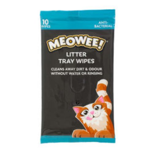 Meowee! Litter Tray Wipes 10 Pack Pet Wipes Meowee!   