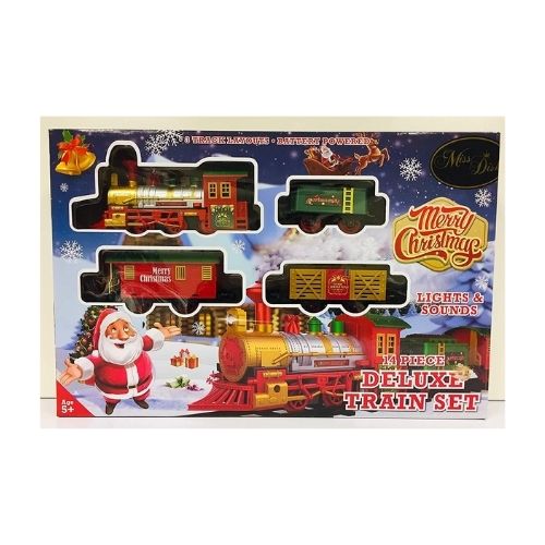 Deluxe christmas store train set