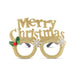 Merry Christmas Glasses Assorted Colours Christmas Accessories FabFinds Gold  
