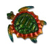 Vibrant Metal Turtle Garden Wall Art Decoration Home Decorations FabFinds Red & Green  