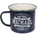 Enamel Personalised Mug Michael Mugs FabFinds   