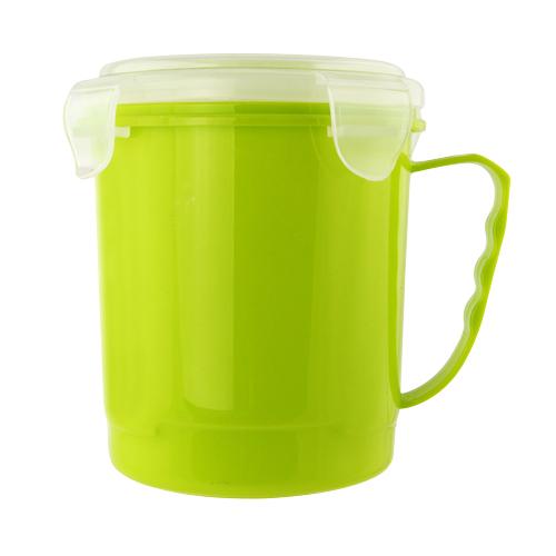Microwaveable Soup Mug 500ml Assorted Colours Kitchen Storage Intra Green  