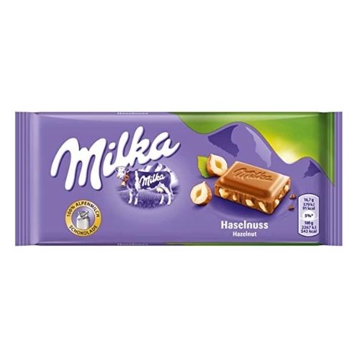 Milka Hazelnut Chocolate Bar 100g Chocolate Milka   