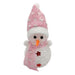 Mini Light-up Snowman Decorations Christmas Festive Deocrations FabFinds Pink  
