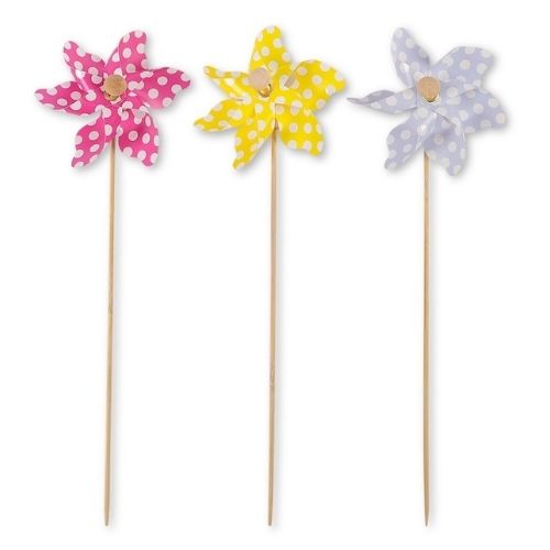 For The Love Of Gardening Mini Windmills 3 Pk Garden Accessories for the love of gardening   