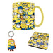Minions The Rise Of Gru Mug Coaster & Keychain Gift Set Mugs Pyramid international   