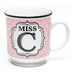 Miss C Pink and White Spot Alphabet Mug Mugs FabFinds   