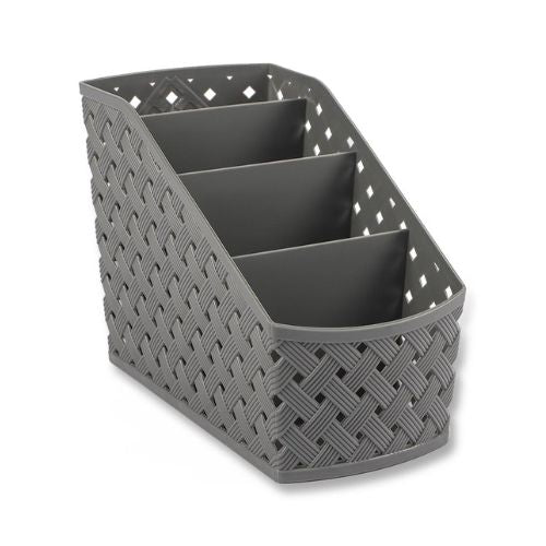 Small Home Collection Multi-Compartment Organiser Assorted Colours Storage Baskets Home Collection Grey  