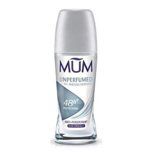 Mum Roll On Unperfumed Deodorant Antiperspirant 50ml Deodorant & Antiperspirants MUM   