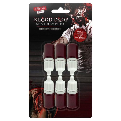 Murder Motel Halloween Blood Drop Mini Bottles Halloween Accessories otl   