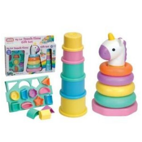 My First Teach Time Unicorn Gift Set Toys Fun Time   